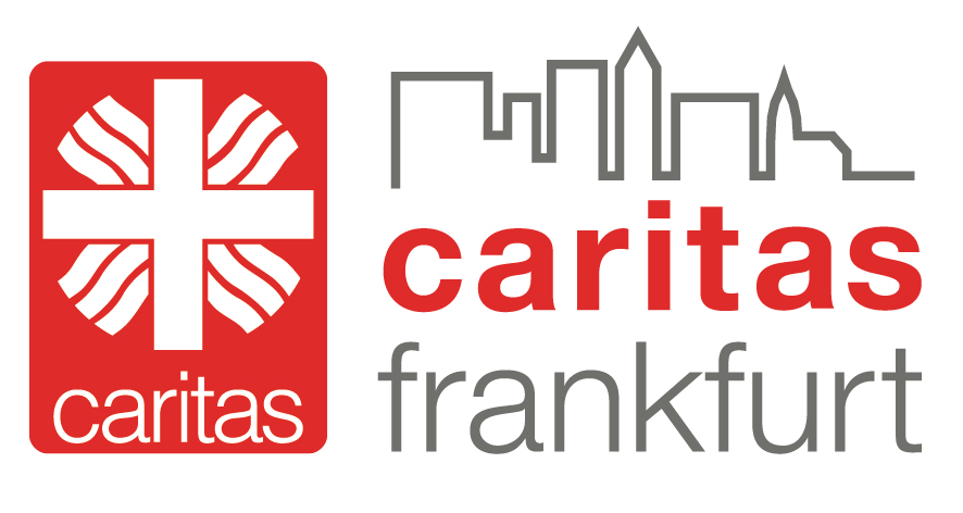 Caritas Frankfurt Logo mit rotem Kreuz und Schriftzug