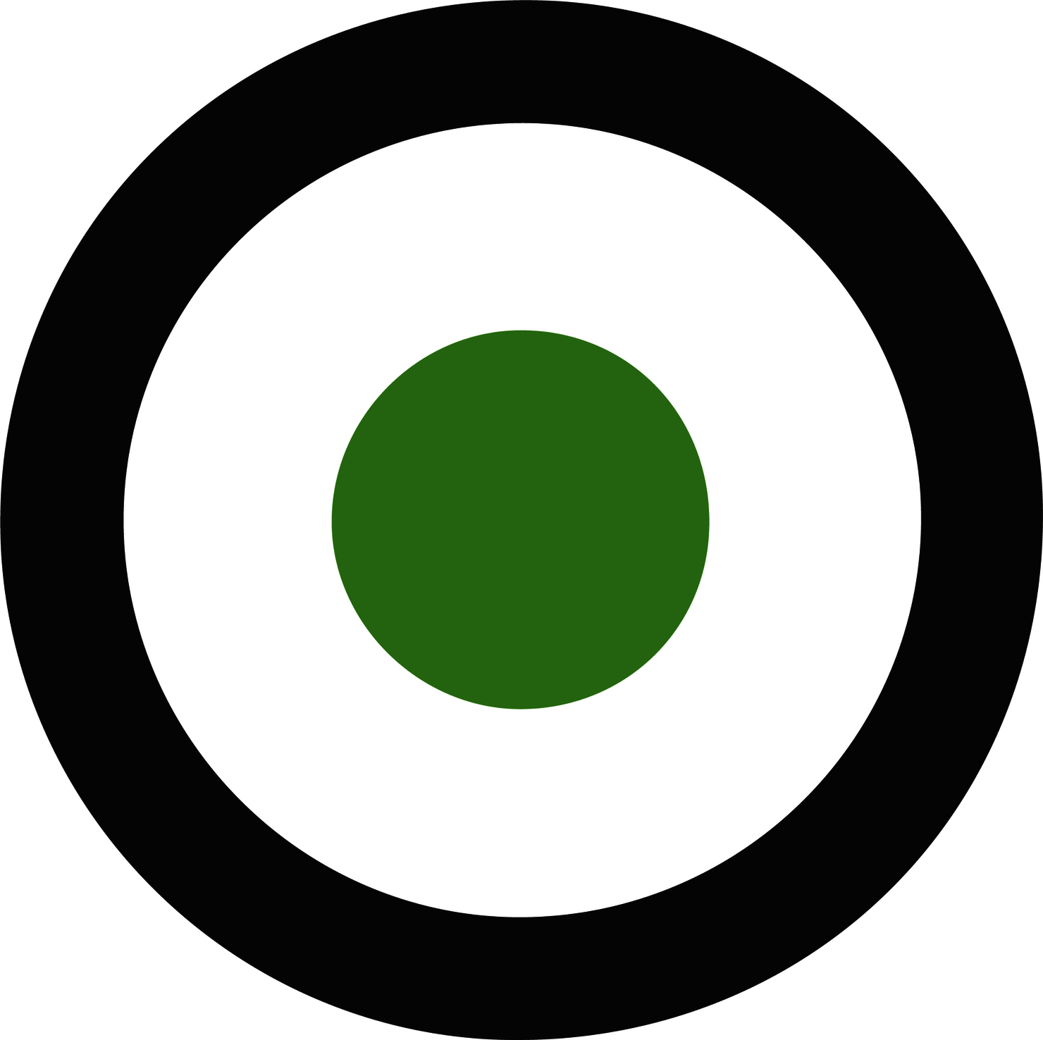 Sprout Logo mit grünem Punkt in schwarzem Kreis