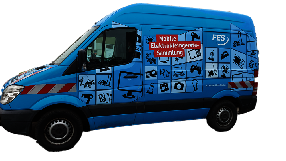 Fahrzeug zur mobilen Sammlung von Elektrokleingeräten