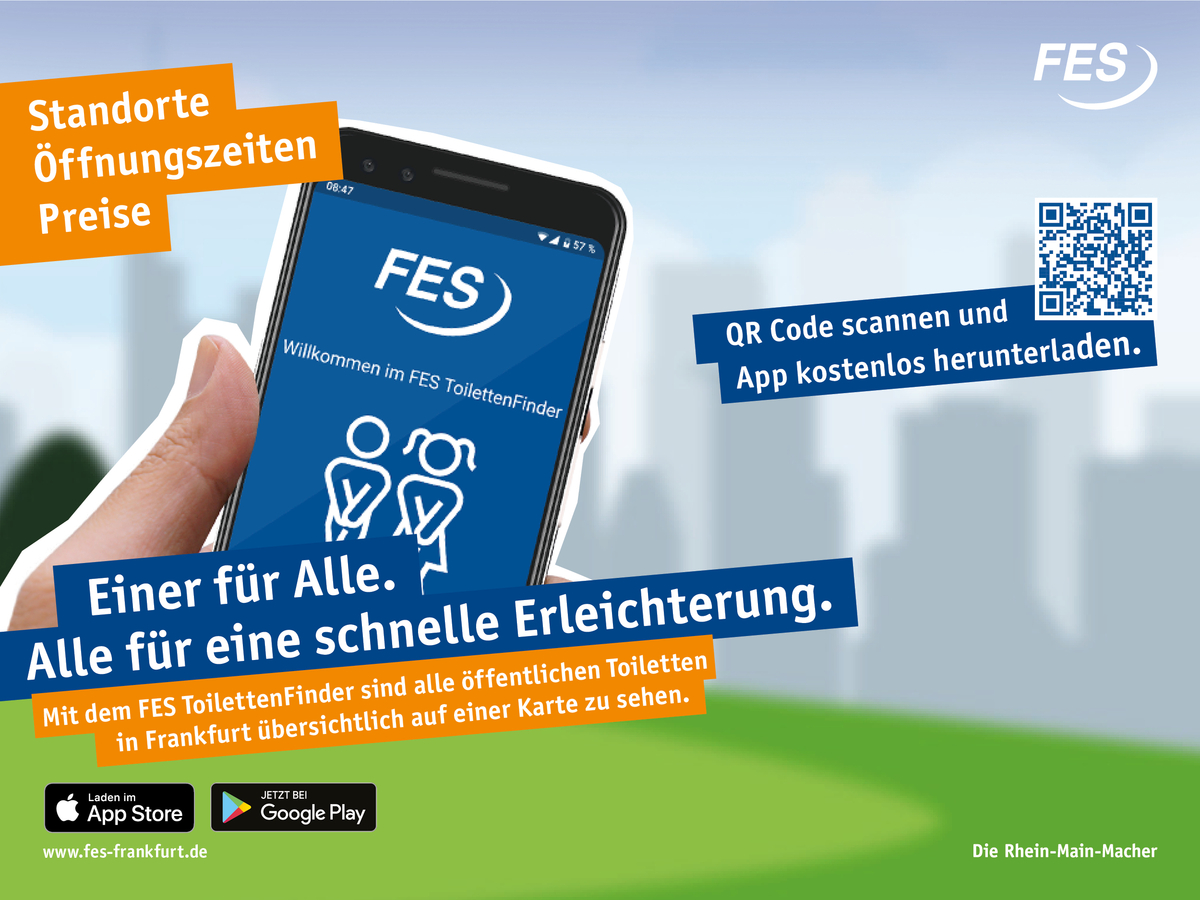 Grafik zur FES-Internetseit mit Text und Symbolen