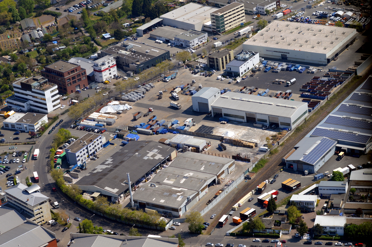 Luftaufnahme des Standorts Ferdinand-Porsche-Straße